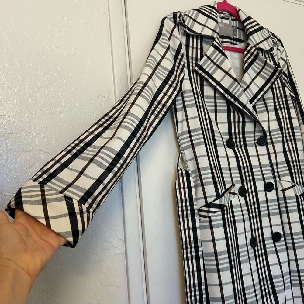 ASOS plaid pattern coat - Picture 2 of 12